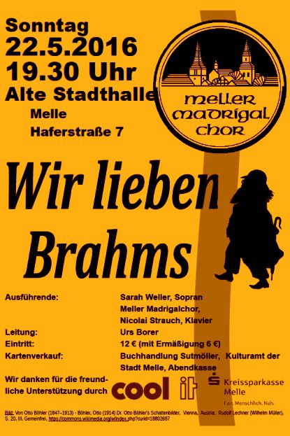 Plakat Wir lieben Brahms