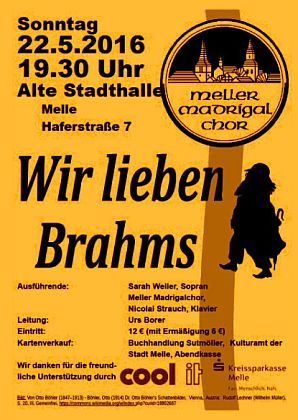 Plakat Wir lieben Brahms